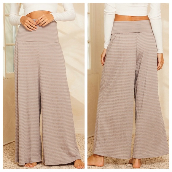 Boho Fabulous Textured fabric Wide Leg pants - Picture 6 of 6
